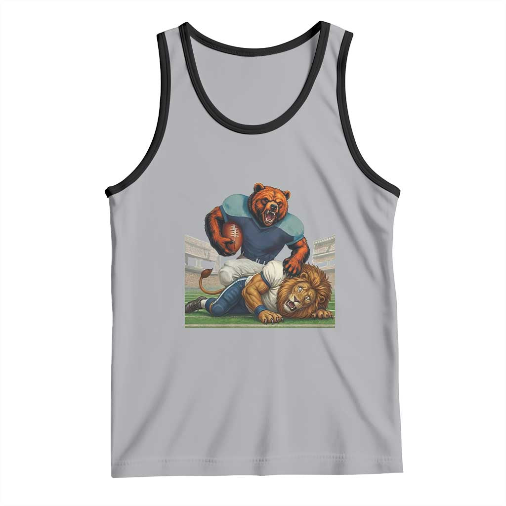 Football Rival Gift Tank Top Fierce Br Defeating Lio TS12 Athletic Heather Black Print Your Wear