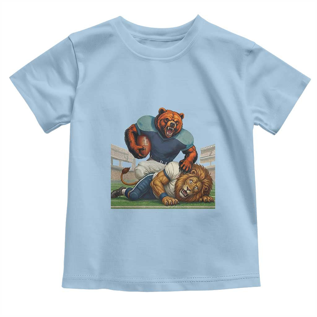 Football Rival Gift Toddler T Shirt Fierce Br Defeating Lio TS12 Light Blue Print Your Wear
