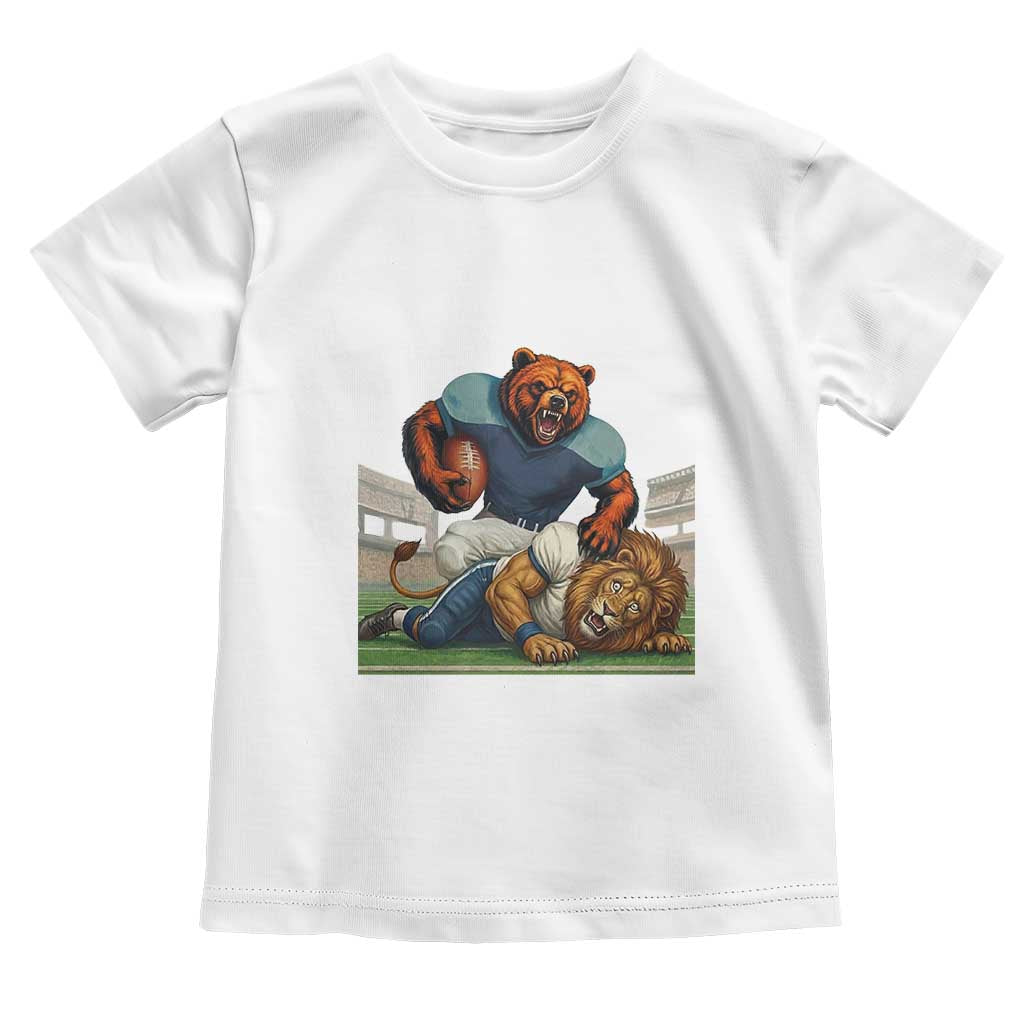 Football Rival Gift Toddler T Shirt Fierce Br Defeating Lio TS12 White Print Your Wear
