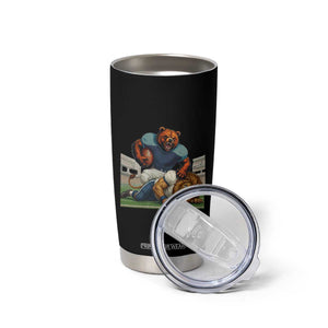 Chicago Football Rival Gift Tumbler Cup Fierce Bear Defeating Lion TS12 Print Your Wear