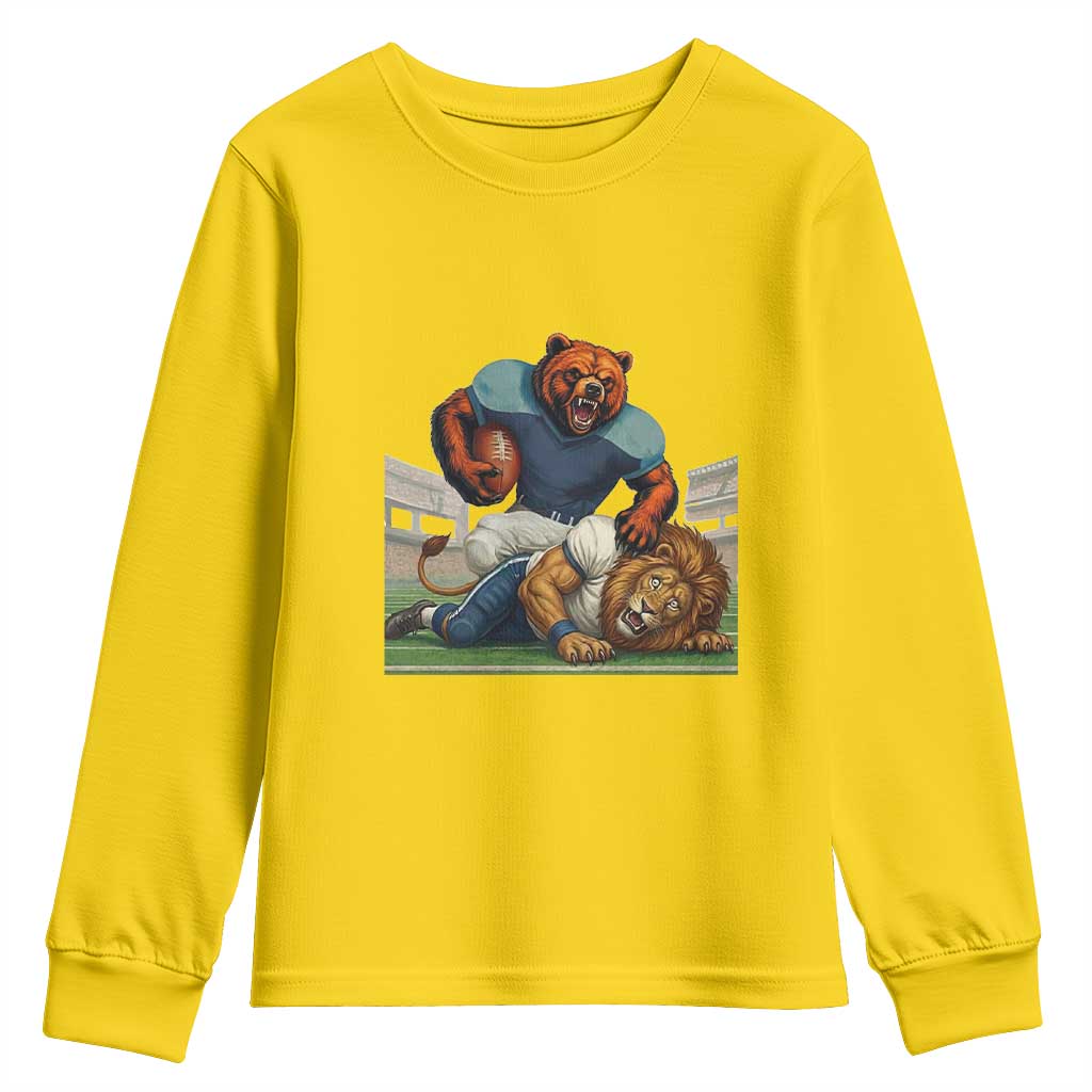 Football Rival Gift Youth Sweatshirt Fierce Br Defeating Lio TS12 Daisy Print Your Wear