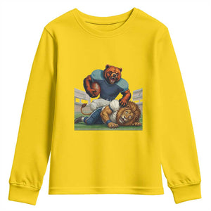 Football Rival Gift Youth Sweatshirt Fierce Br Defeating Lio TS12 Daisy Print Your Wear