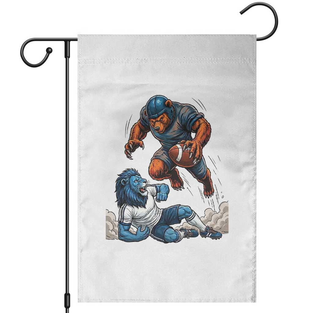 Fierce Br Defeating Lio Garden Flag Gift For Football Lovers TS12 White Print Your Wear