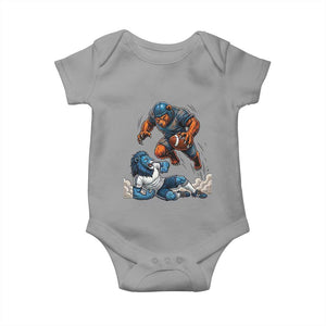 Fierce Br Defeating Lio Baby Onesie Gift For Football Lovers TS12 Sport Gray Print Your Wear