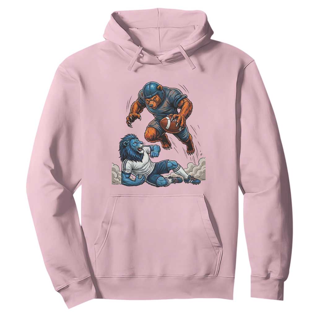 Fierce Br Defeating Lio Hoodie Gift For Football Lovers TS12 Light Pink Print Your Wear