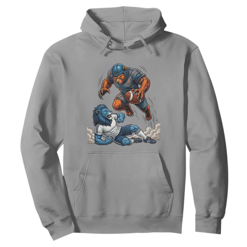 Fierce Br Defeating Lio Hoodie Gift For Football Lovers TS12 Sport Gray Print Your Wear