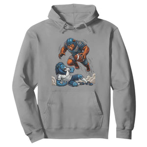 Fierce Br Defeating Lio Hoodie Gift For Football Lovers TS12 Sport Gray Print Your Wear
