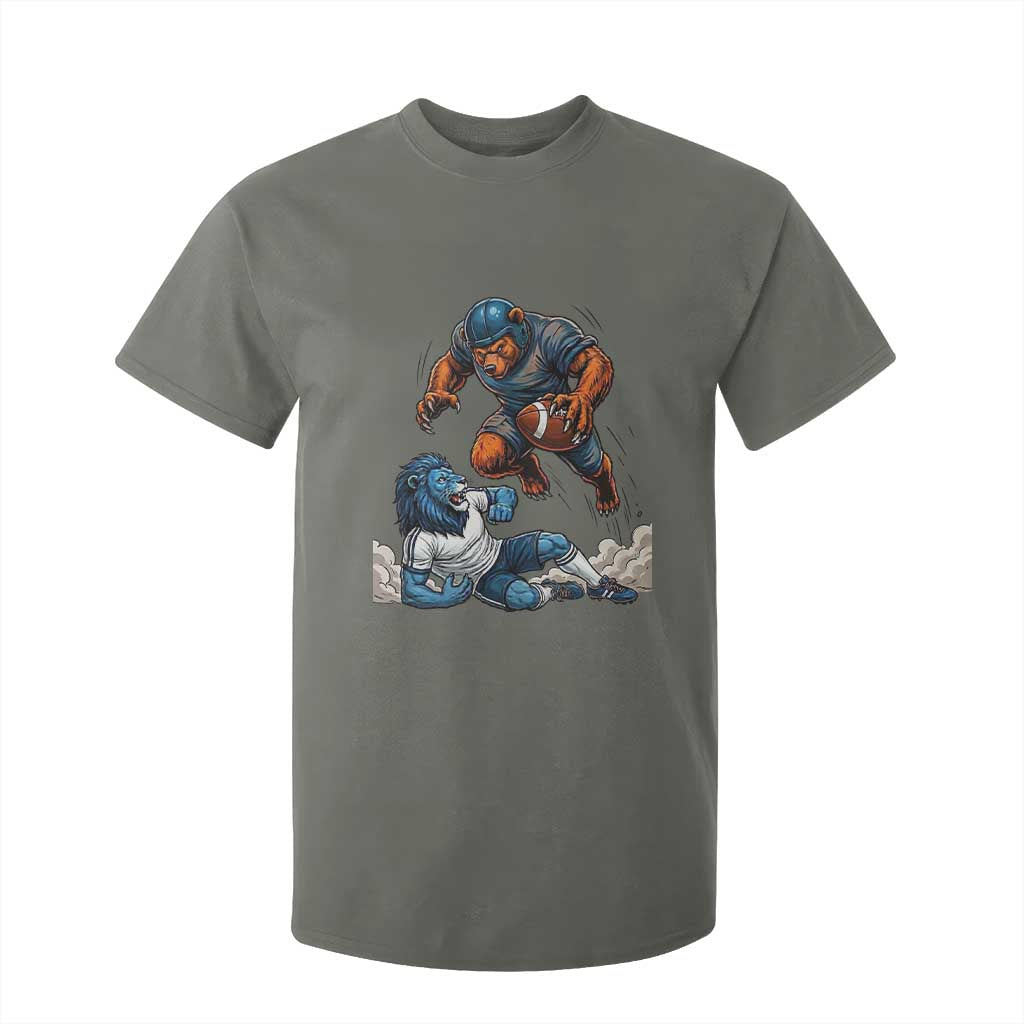 Fierce Br Defeating Lio T Shirt For Kid Gift For Football Lovers TS12 Military Green Print Your Wear