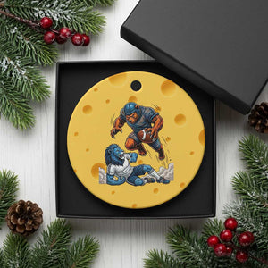 Fierce Br Defeating Lio Ceramic Ornament Gift For Football Lovers TS12 1pc Yellow Cheese Print Your Wear