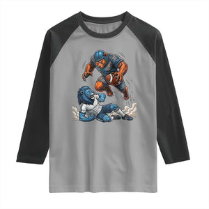 Fierce Br Defeating Lio Raglan Shirt Gift For Football Lovers TS12 Sport Gray Black Print Your Wear