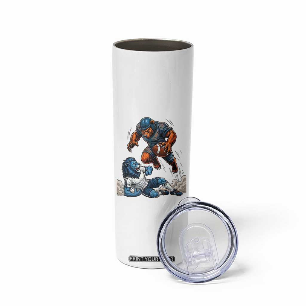 Fierce Br Defeating Lio Skinny Tumbler Gift For Football Lovers TS12 Print Your Wear