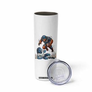 Fierce Br Defeating Lio Skinny Tumbler Gift For Football Lovers TS12 Print Your Wear