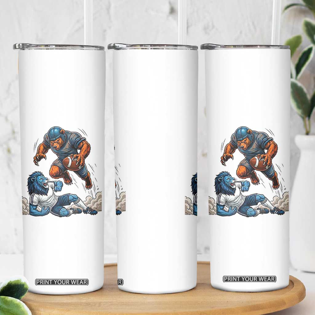 Fierce Br Defeating Lio Skinny Tumbler Gift For Football Lovers TS12 Print Your Wear