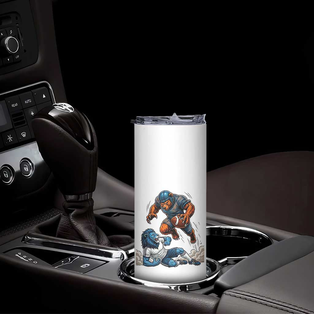 Fierce Br Defeating Lio Skinny Tumbler Gift For Football Lovers TS12 Print Your Wear