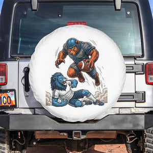 Fierce Br Defeating Lio Spare Tire Cover Gift For Football Lovers TS12 No hole White Print Your Wear