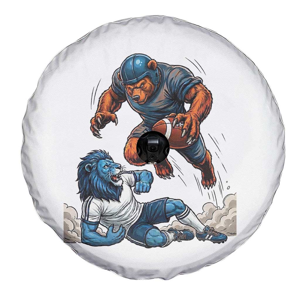 Fierce Br Defeating Lio Spare Tire Cover Gift For Football Lovers TS12 Print Your Wear