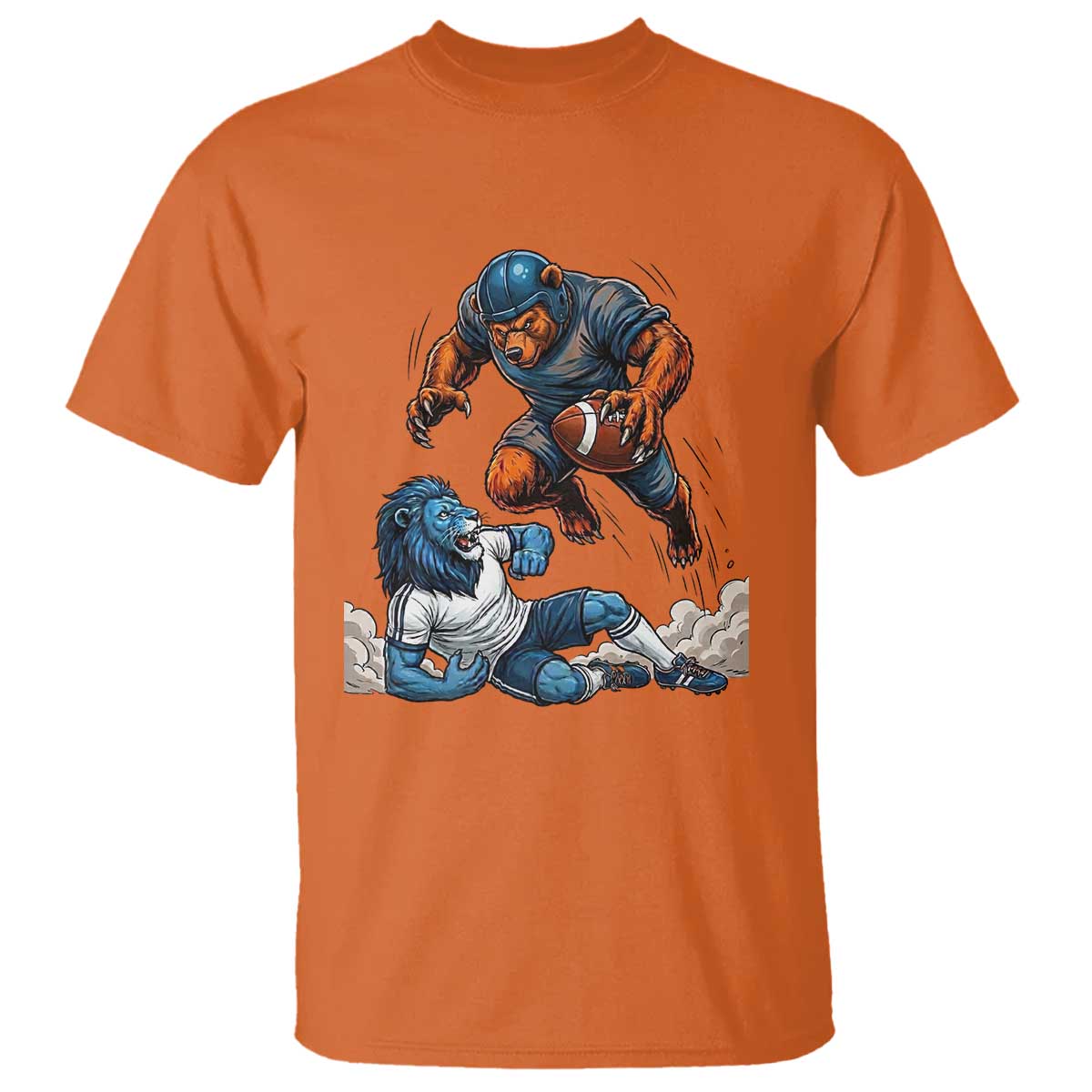 Fierce Br Defeating Lio T Shirt Gift For Football Lovers TS12 Orange Print Your Wear