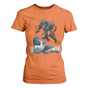Fierce Br Defeating Lio T Shirt For Women Gift For Football Lovers TS12 Orange Print Your Wear