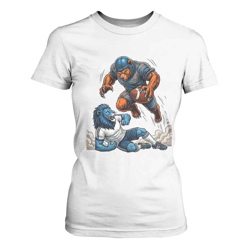 Fierce Br Defeating Lio T Shirt For Women Gift For Football Lovers TS12 White Print Your Wear