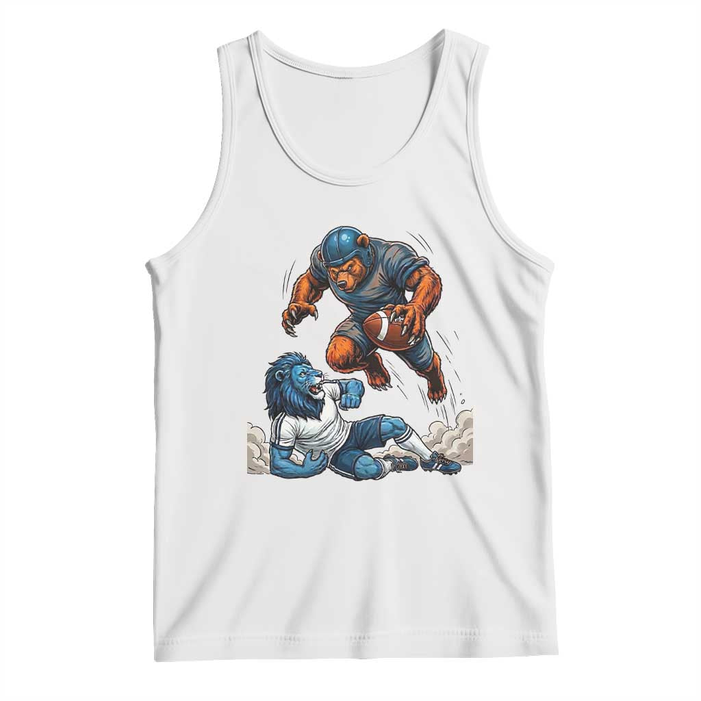Fierce Br Defeating Lio Tank Top Gift For Football Lovers TS12 White Print Your Wear