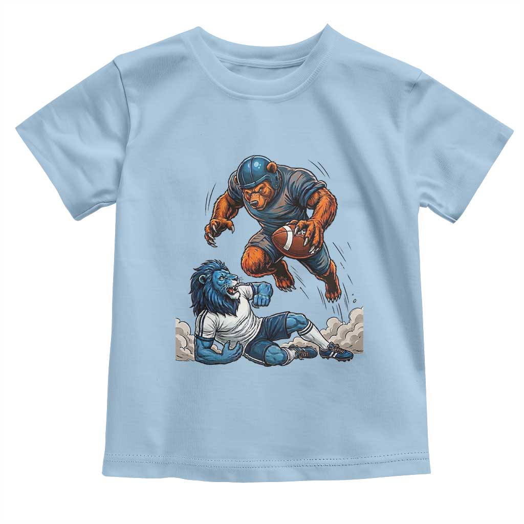 Fierce Br Defeating Lio Toddler T Shirt Gift For Football Lovers TS12 Light Blue Print Your Wear