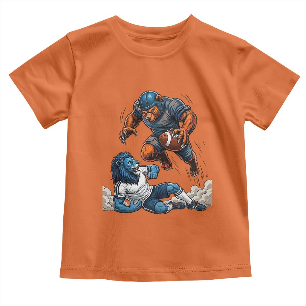 Fierce Br Defeating Lio Toddler T Shirt Gift For Football Lovers TS12 Orange Print Your Wear