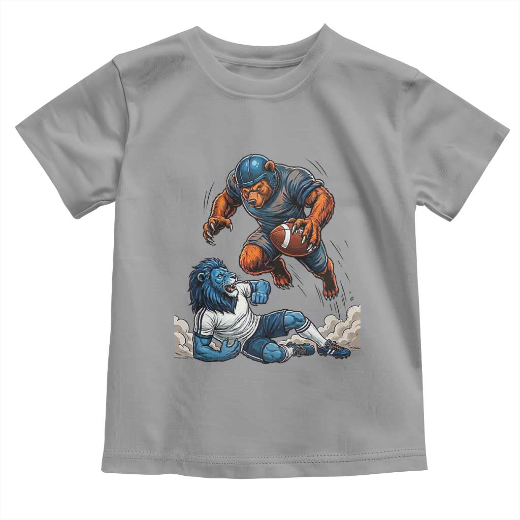 Fierce Br Defeating Lio Toddler T Shirt Gift For Football Lovers TS12 Sport Gray Print Your Wear