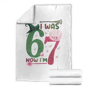 Birthday Girl I Was 6 Now I Am 7 Throw Blanket Gift For Alpha Kids TS12 Black Print Your Wear