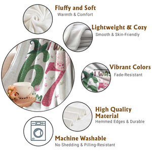 Birthday Girl I Was 6 Now I Am 7 Throw Blanket Gift For Alpha Kids TS12 Print Your Wear