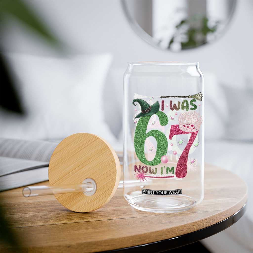 Birthday Girl I Was 6 Now I Am 7 Glass Can Gift For Alpha Kids TS12 Print Your Wear