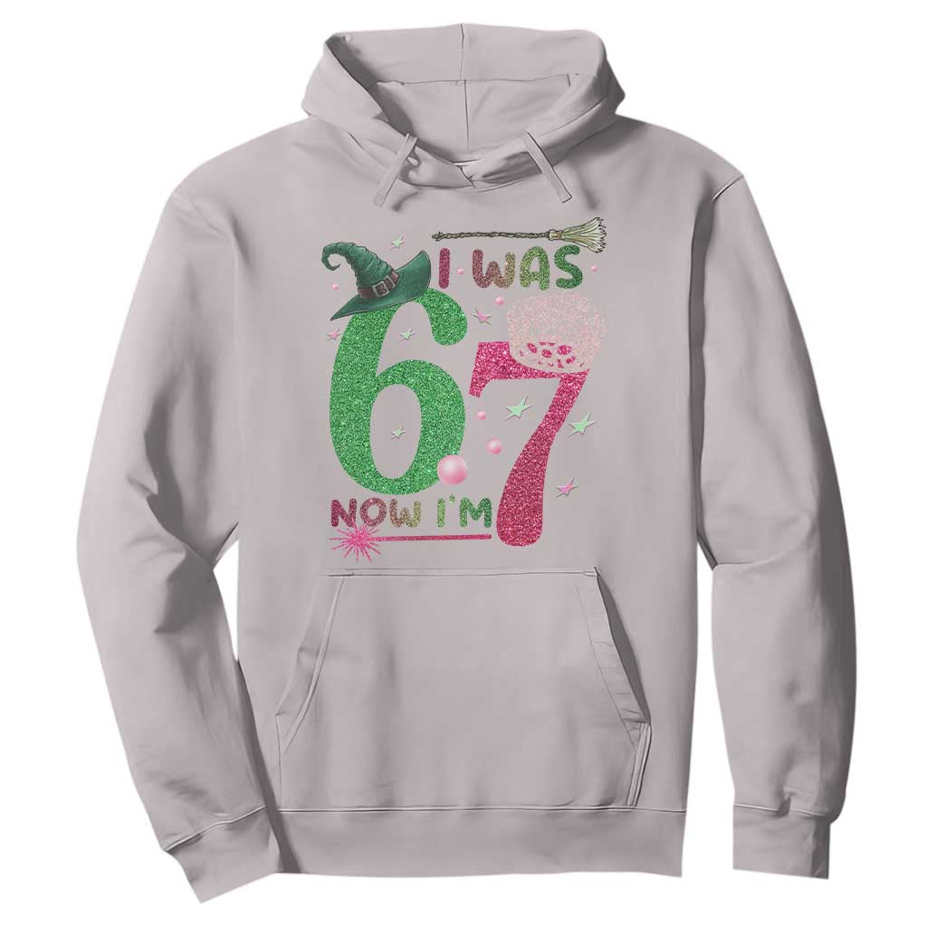 Birthday Girl I Was 6 Now I Am 7 Hoodie Gift For Alpha Kids TS12 Ice Gray Print Your Wear