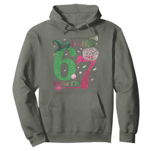 Birthday Girl I Was 6 Now I Am 7 Hoodie Gift For Alpha Kids TS12 Military Green Print Your Wear