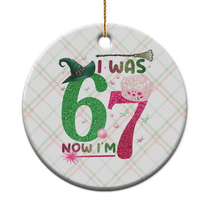 Birthday Girl I Was 6 Now I Am 7 Ceramic Ornament Gift For Alpha Kids TS12 1pc Christmas Plaid Print Your Wear