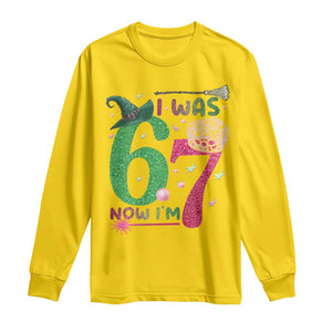 Birthday Girl I Was 6 Now I Am 7 Long Sleeve Shirt Gift For Alpha Kids TS12 Daisy Print Your Wear