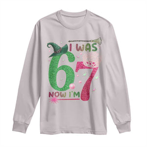 Birthday Girl I Was 6 Now I Am 7 Long Sleeve Shirt Gift For Alpha Kids TS12 Ice Gray Print Your Wear