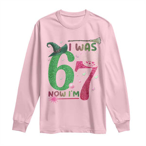 Birthday Girl I Was 6 Now I Am 7 Long Sleeve Shirt Gift For Alpha Kids TS12 Light Pink Print Your Wear