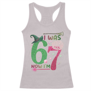 Birthday Girl I Was 6 Now I Am 7 Racerback Tank Top Gift For Alpha Kids TS12 Ice Gray Print Your Wear