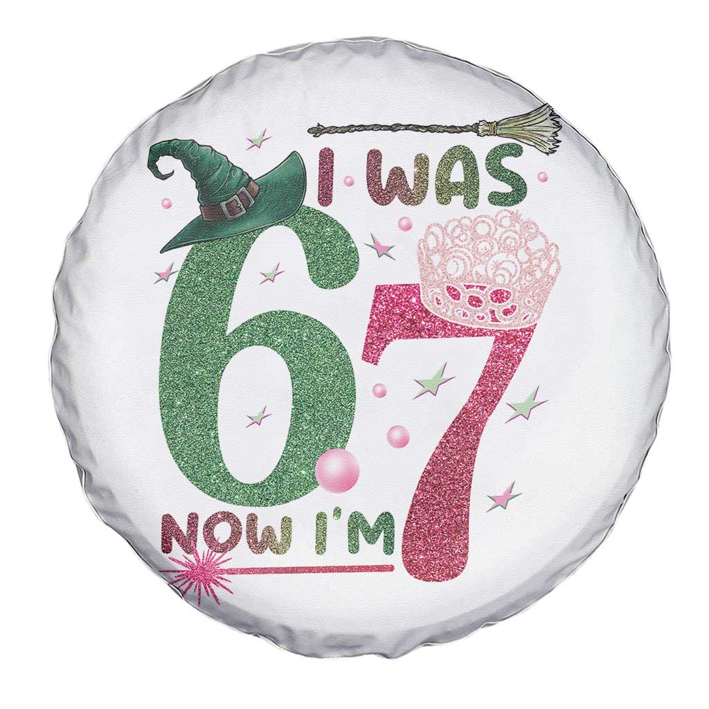 Birthday Girl I Was 6 Now I Am 7 Spare Tire Cover Gift For Alpha Kids TS12 Print Your Wear