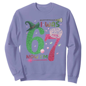 Birthday Girl I Was 6 Now I Am 7 Sweatshirt Gift For Alpha Kids TS12 Violet Print Your Wear