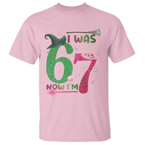 Birthday Girl I Was 6 Now I Am 7 T Shirt Gift For Alpha Kids TS12 Light Pink Print Your Wear