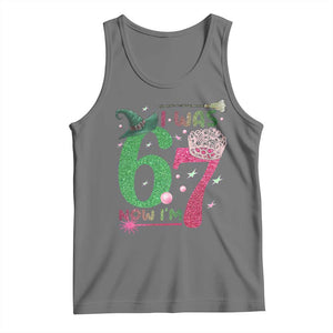 Birthday Girl I Was 6 Now I Am 7 Tank Top Gift For Alpha Kids TS12 Black Heather Print Your Wear