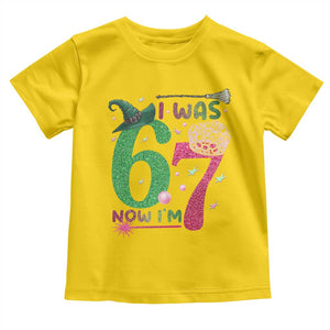Birthday Girl I Was 6 Now I Am 7 Toddler T Shirt Gift For Alpha Kids TS12 Daisy Print Your Wear