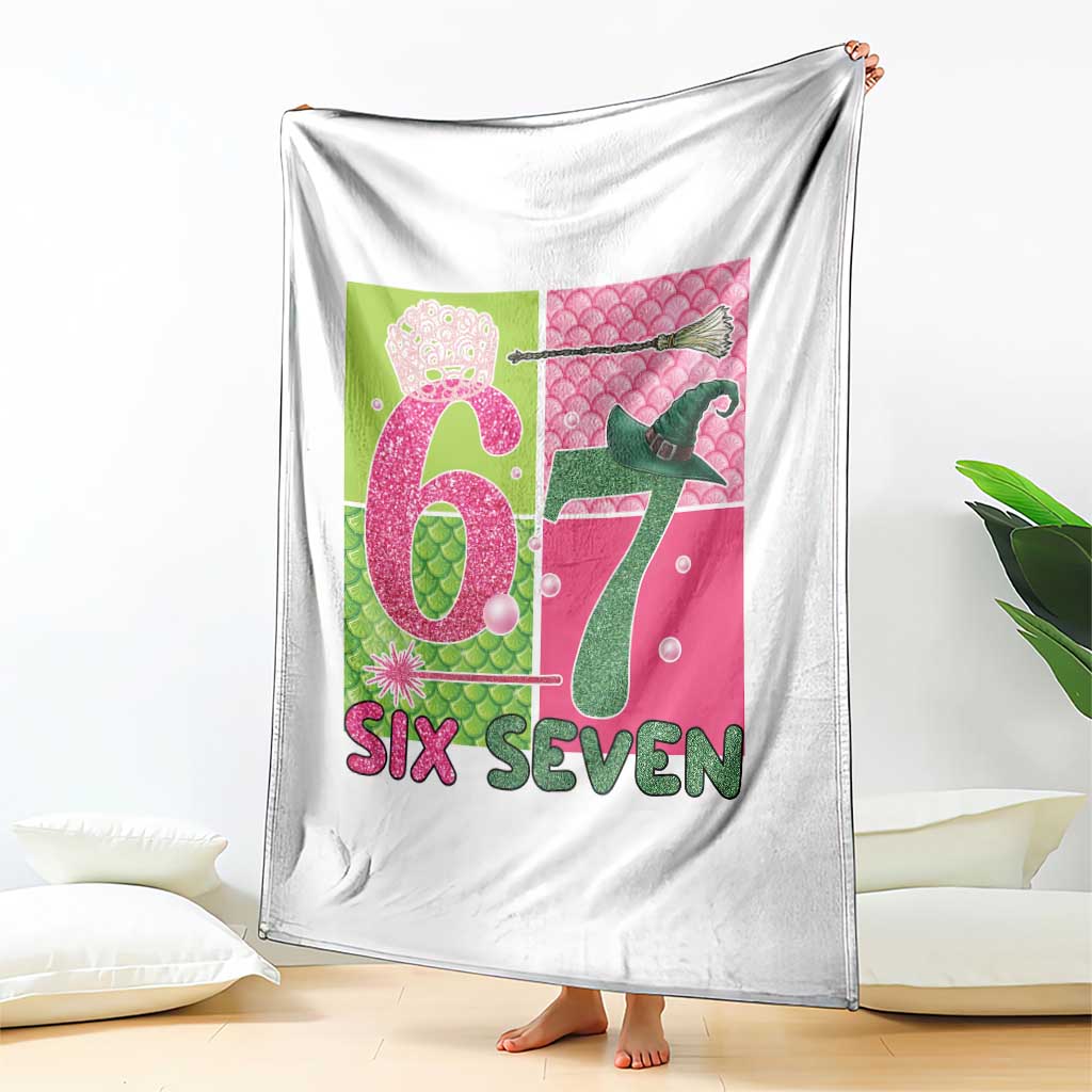 I Was Six Now I Am Seven Throw Blanket Fantasy Birthday Girl TS12 Print Your Wear