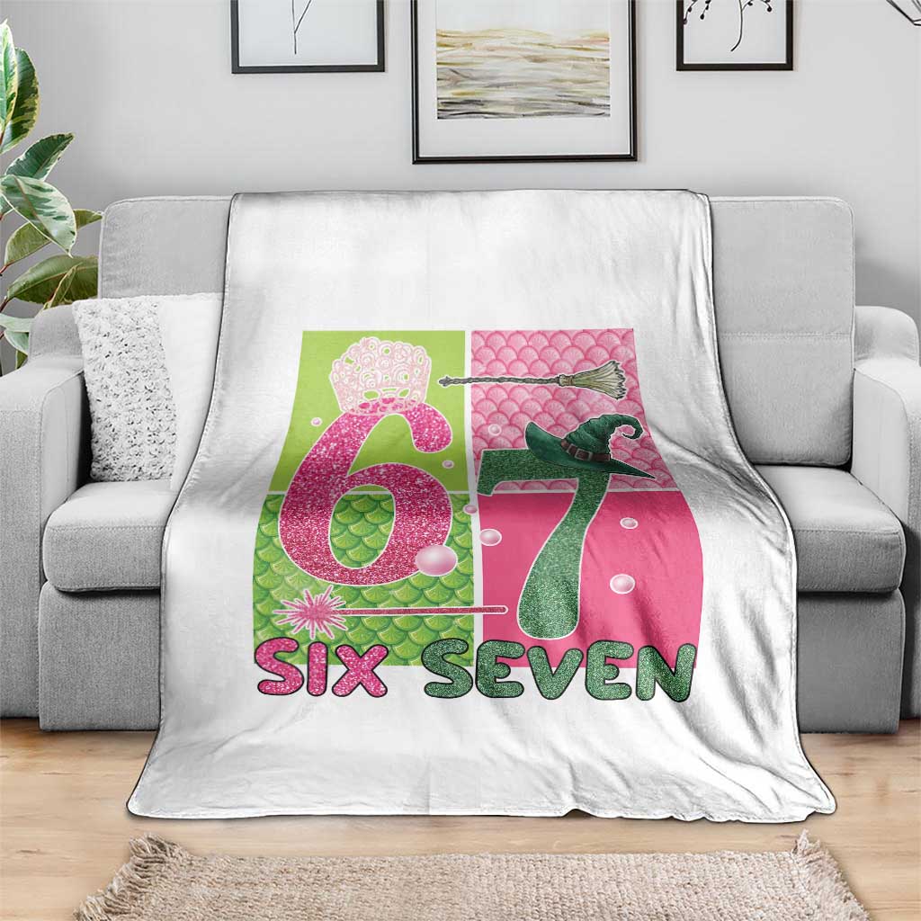 I Was Six Now I Am Seven Throw Blanket Fantasy Birthday Girl TS12 Print Your Wear