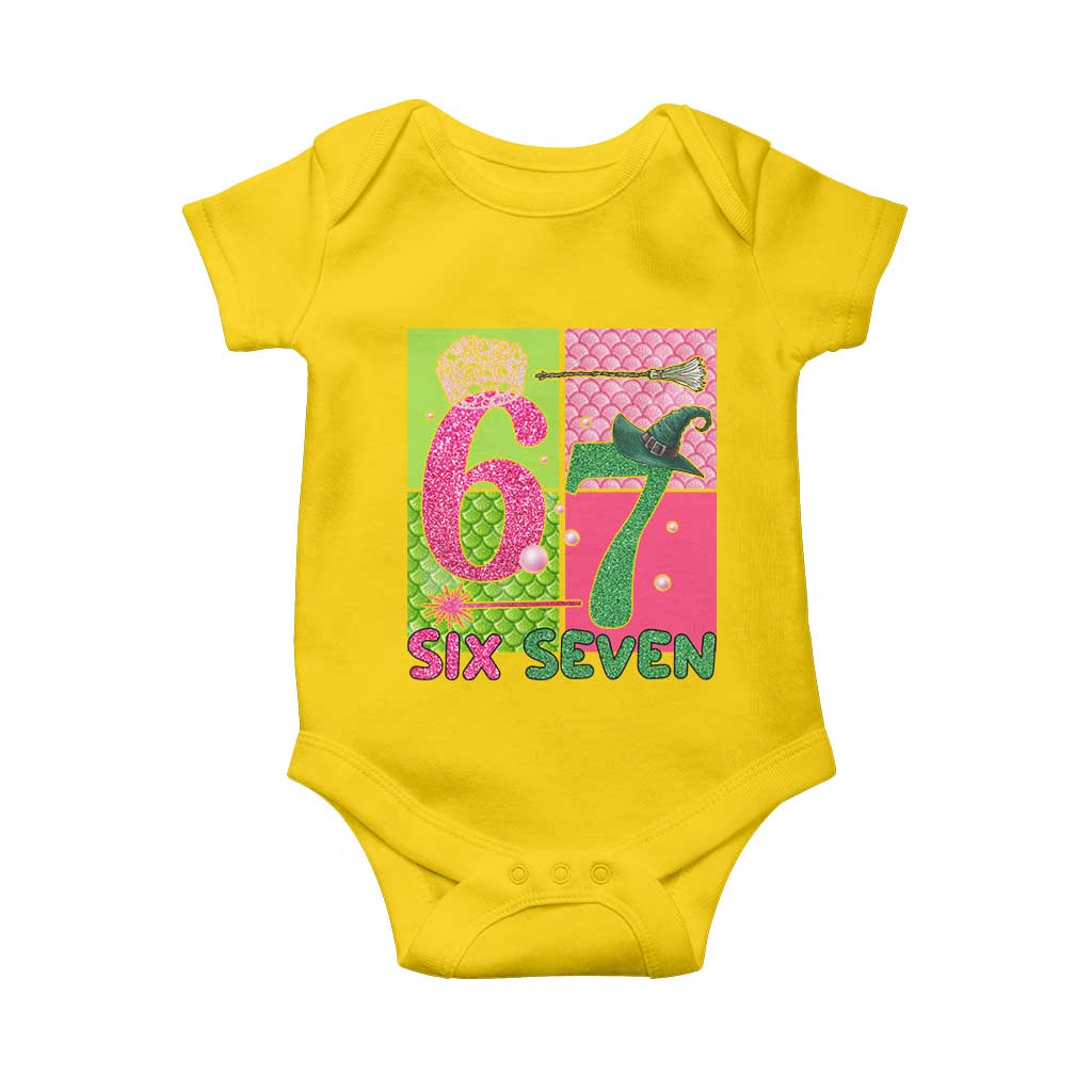 I Was Six Now I Am Seven Baby Onesie Fantasy Birthday Girl TS12 Daisy Print Your Wear