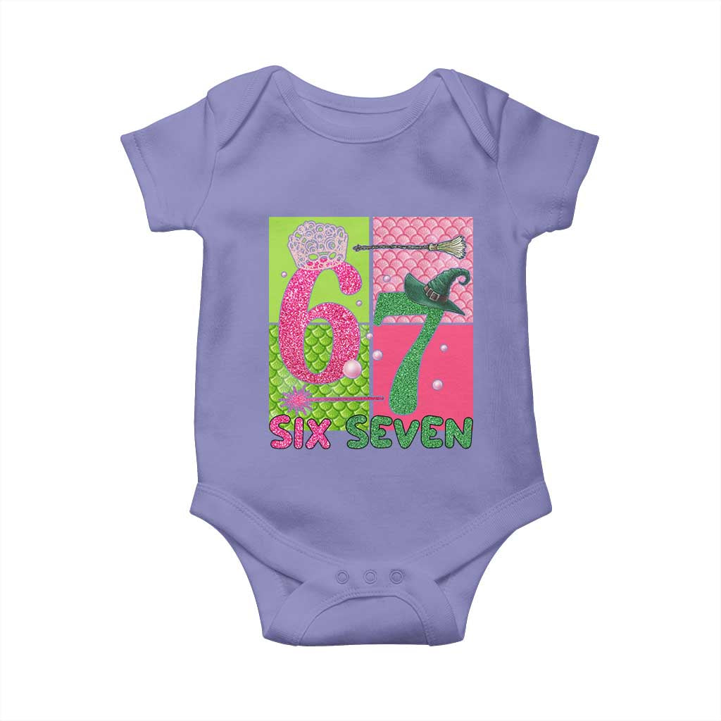 I Was Six Now I Am Seven Baby Onesie Fantasy Birthday Girl TS12 Violet Print Your Wear