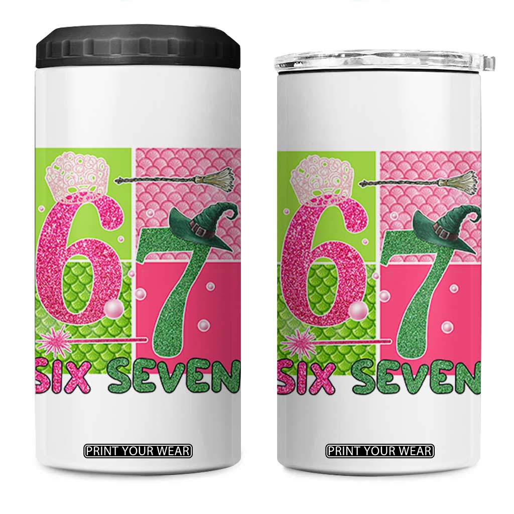 I Was Six Now I Am Seven 4 in 1 Can Cooler Tumbler Fantasy Birthday Girl TS12 One Size: 16 oz White Print Your Wear