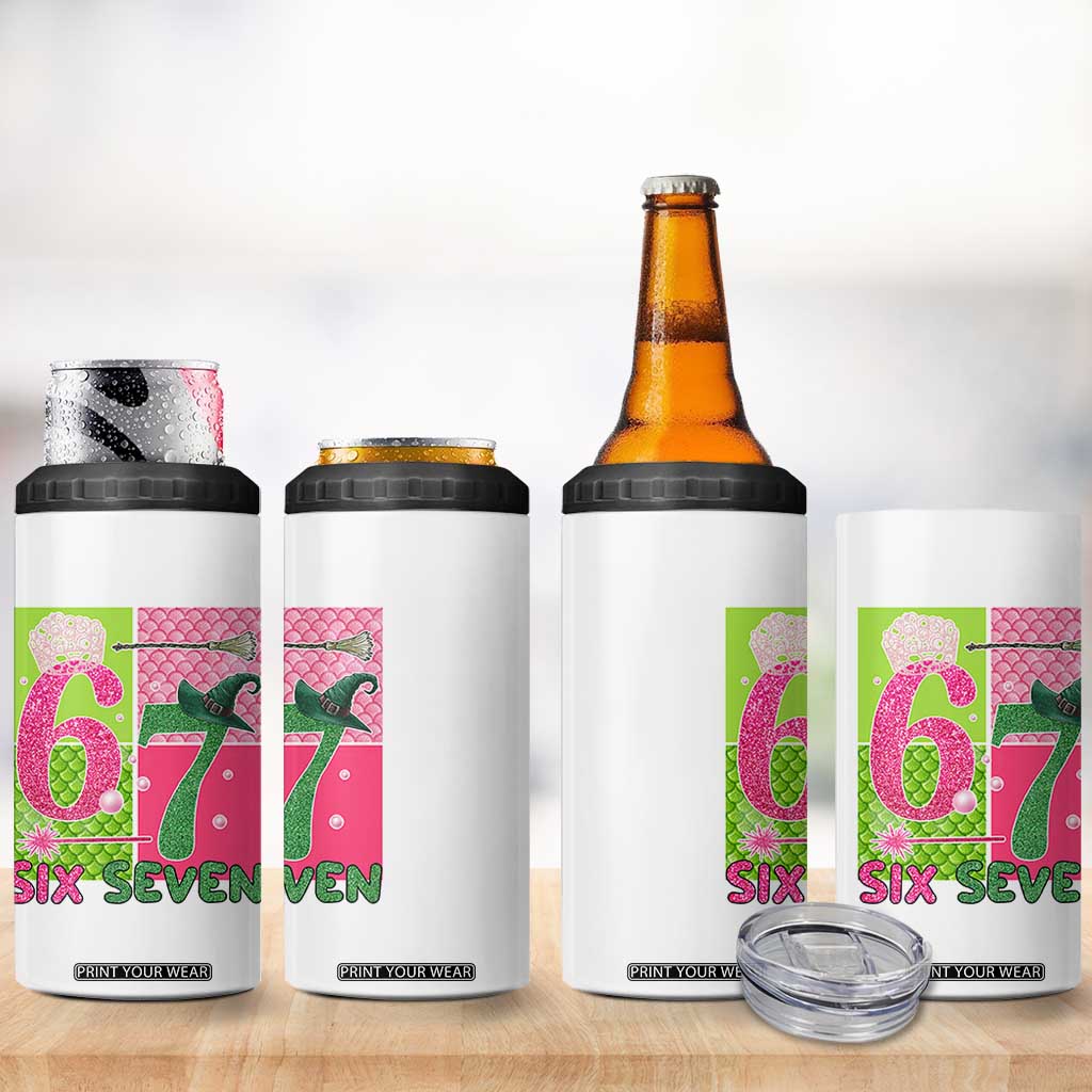 I Was Six Now I Am Seven 4 in 1 Can Cooler Tumbler Fantasy Birthday Girl TS12 Print Your Wear