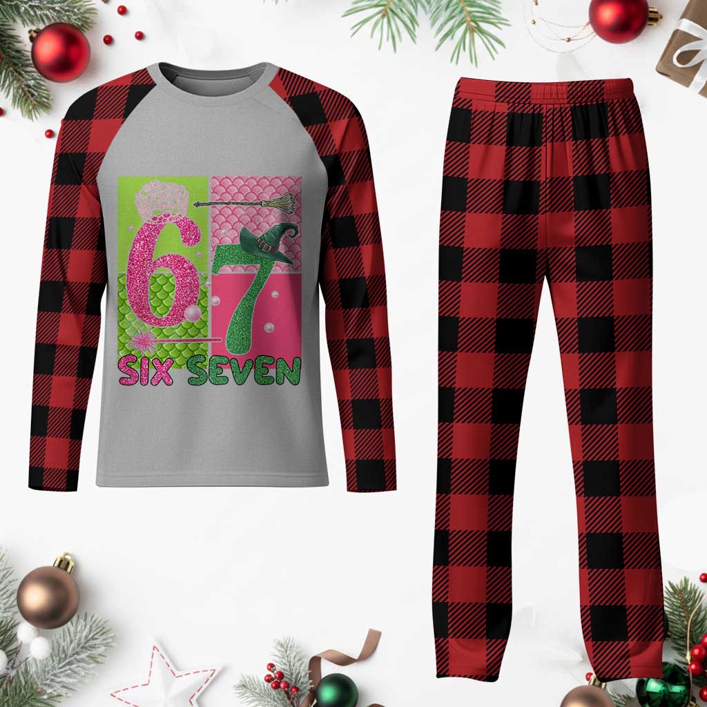 I Was Six Now I Am Seven Plaid Pajama Set Fantasy Birthday Girl TS12 Buffalo Plaid Print Your Wear