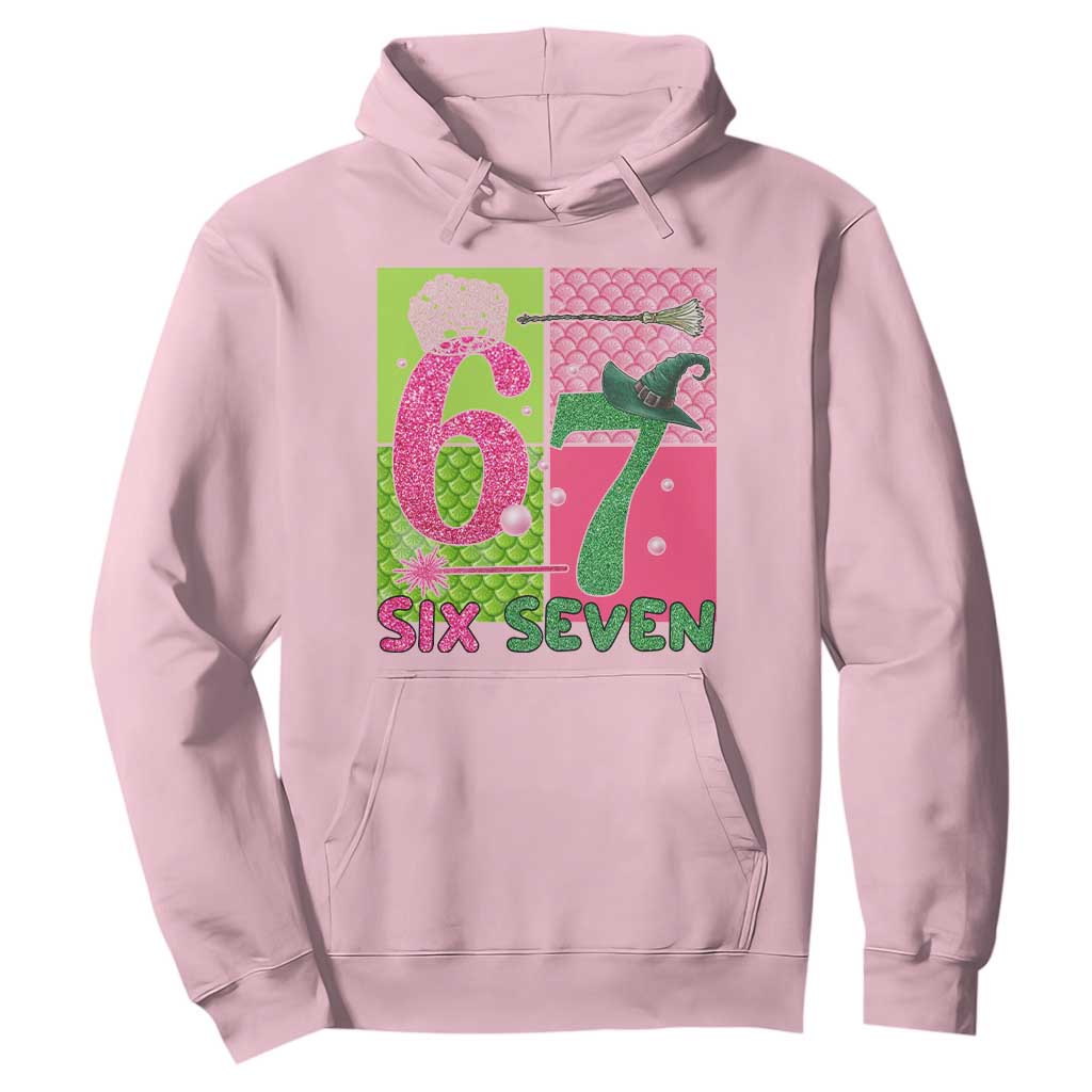 I Was Six Now I Am Seven Hoodie Fantasy Birthday Girl TS12 Light Pink Print Your Wear